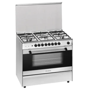 فرن ميرليس غاز 5 عيون ستانلس ستيل حديث 90*60 G90 SP 2N